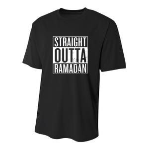 Straight Outta Ramadan Gift Ramadan Mubarak Youth Performance Sprint T-Shirt