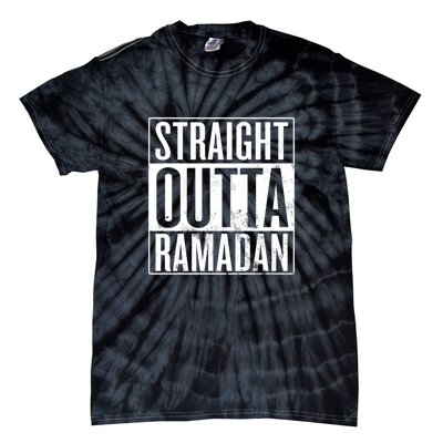 Straight Outta Ramadan Gift Ramadan Mubarak Tie-Dye T-Shirt