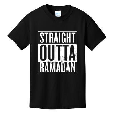 Straight Outta Ramadan Gift Ramadan Mubarak Kids T-Shirt