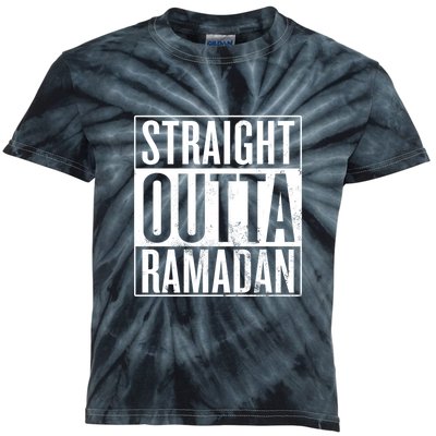 Straight Outta Ramadan Gift Ramadan Mubarak Kids Tie-Dye T-Shirt