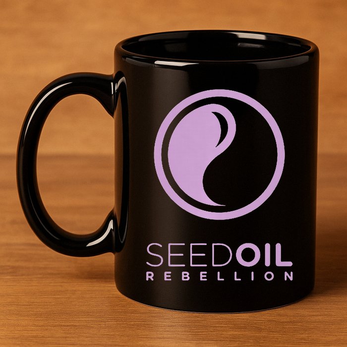 Seed Oil Rebellion merch  11oz C Handle Ceramic Mug