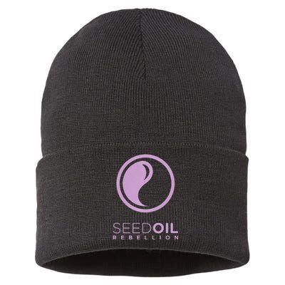 Seed Oil Rebellion merch  Sustainable Knit Beanie