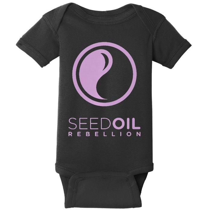 Seed Oil Rebellion merch  Baby Bodysuit