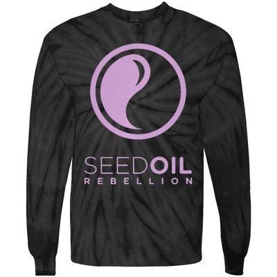 Seed Oil Rebellion merch  Tie-Dye Long Sleeve Shirt