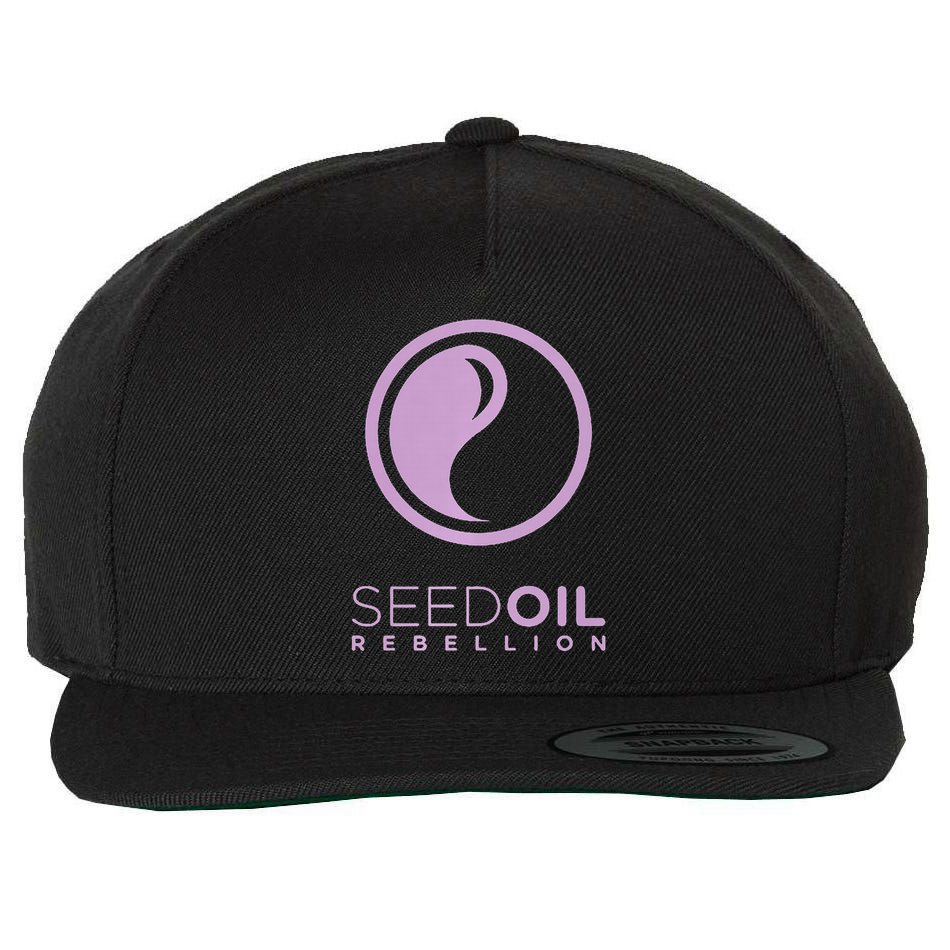 Seed Oil Rebellion merch  Wool Snapback Cap