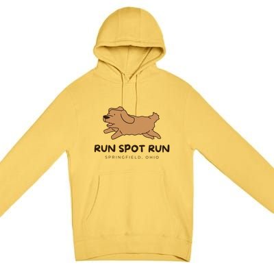 Springfield Ohio Run Spot Run Premium Pullover Hoodie