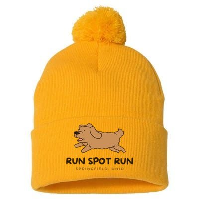 Springfield Ohio Run Spot Run Pom Pom 12in Knit Beanie