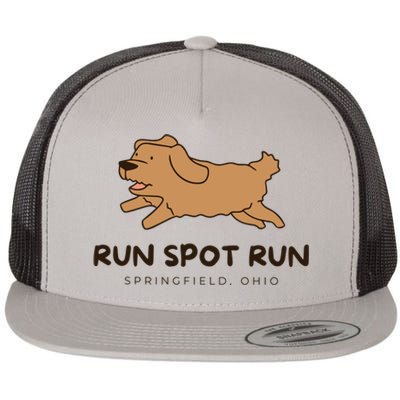 Springfield Ohio Run Spot Run Flat Bill Trucker Hat