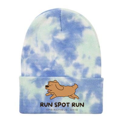 Springfield Ohio Run Spot Run Tie Dye 12in Knit Beanie