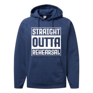 Straight Outta Rehearsal Actor Actress Theater Acting Performance Fleece Hoodie