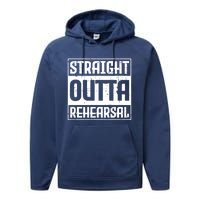 Straight Outta Rehearsal Actor Actress Theater Acting Performance Fleece Hoodie