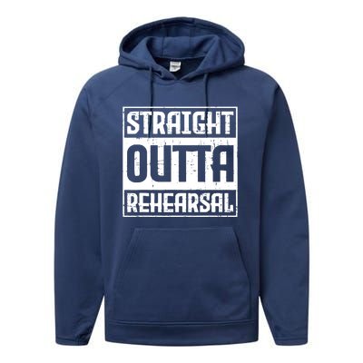 Straight Outta Rehearsal Actor Actress Theater Acting Performance Fleece Hoodie