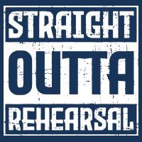 Straight Outta Rehearsal Actor Actress Theater Acting Drawstring Bag
