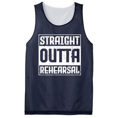 Straight Outta Rehearsal Actor Actress Theater Acting Mesh Reversible Basketball Jersey Tank