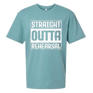 Straight Outta Rehearsal Actor Actress Theater Acting Sueded Cloud Jersey T-Shirt