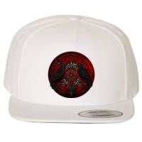 Scandinavian Odin R.A.V.E.N.S Wool Snapback Cap