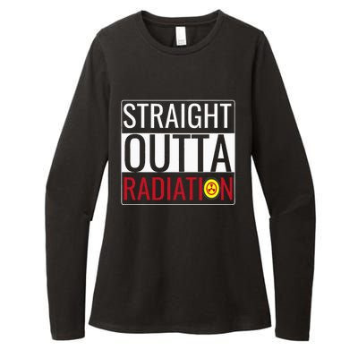 Straight Outta Radiation Chemotherapy Survivor Cancer Womens CVC Long Sleeve Shirt