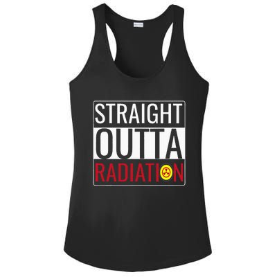 Straight Outta Radiation Chemotherapy Survivor Cancer Ladies PosiCharge Competitor Racerback Tank