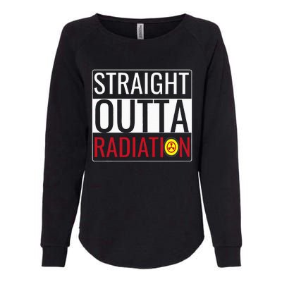 Straight Outta Radiation Chemotherapy Survivor Cancer Womens California Wash Sweatshirt