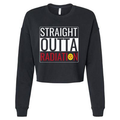 Straight Outta Radiation Chemotherapy Survivor Cancer Cropped Pullover Crew