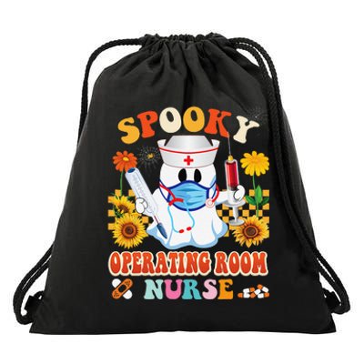 Spooky Operating Room Nurse Halloween Ghost Stethoscope Drawstring Bag