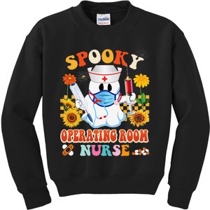 Spooky Operating Room Nurse Halloween Ghost Stethoscope Kids Sweatshirt