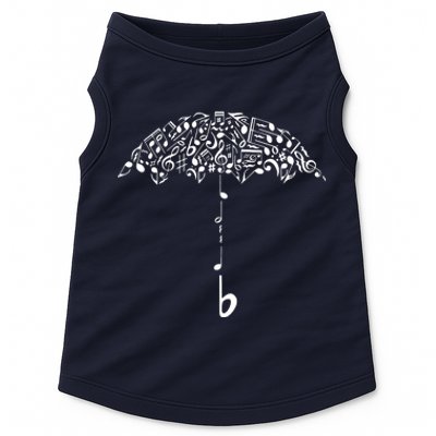 Sound Of Rain Umbrella Of Music Notes Doggie Tank