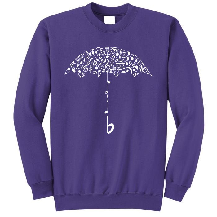 Sound Of Rain Umbrella Of Music Notes Sweatshirt