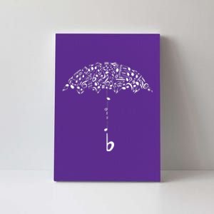 Sound Of Rain Umbrella Of Music Notes Canvas