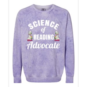 Science Of Reading Advocate Teacher Parent Literacy Funny Gift Colorblast Crewneck Sweatshirt