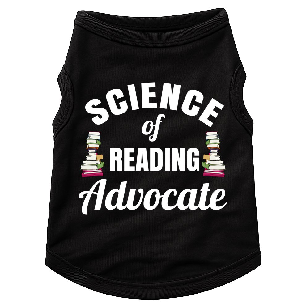 Science Of Reading Advocate Teacher Parent Literacy Funny Gift Doggie Tank