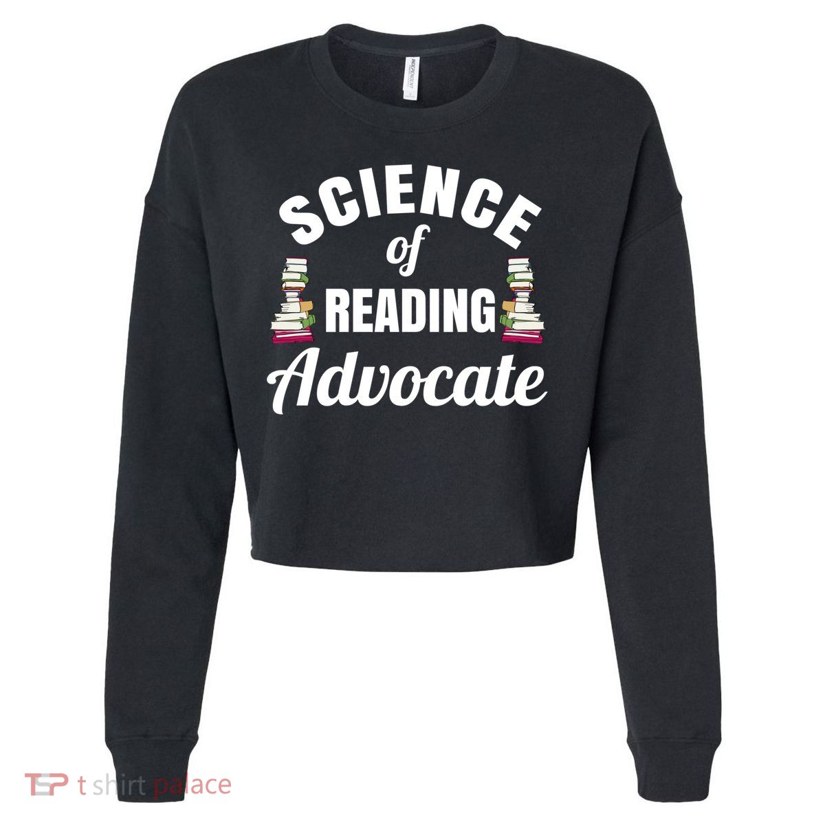 Science Of Reading Advocate Teacher Parent Literacy Funny Gift Cropped Pullover Crew