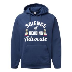 Science Of Reading Advocate Teacher Parent Literacy Funny Gift Performance Fleece Hoodie