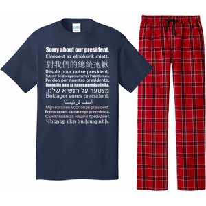 Sorry About Our President Anti-Trump Multiple Language Pajama Set