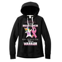 Sorry Breast Cancer You Picked The Wrong Warrior Women's Fleece Hoodie