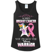 Sorry Breast Cancer You Picked The Wrong Warrior Ladies Essential Tank