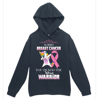 Sorry Breast Cancer You Picked The Wrong Warrior Urban Pullover Hoodie