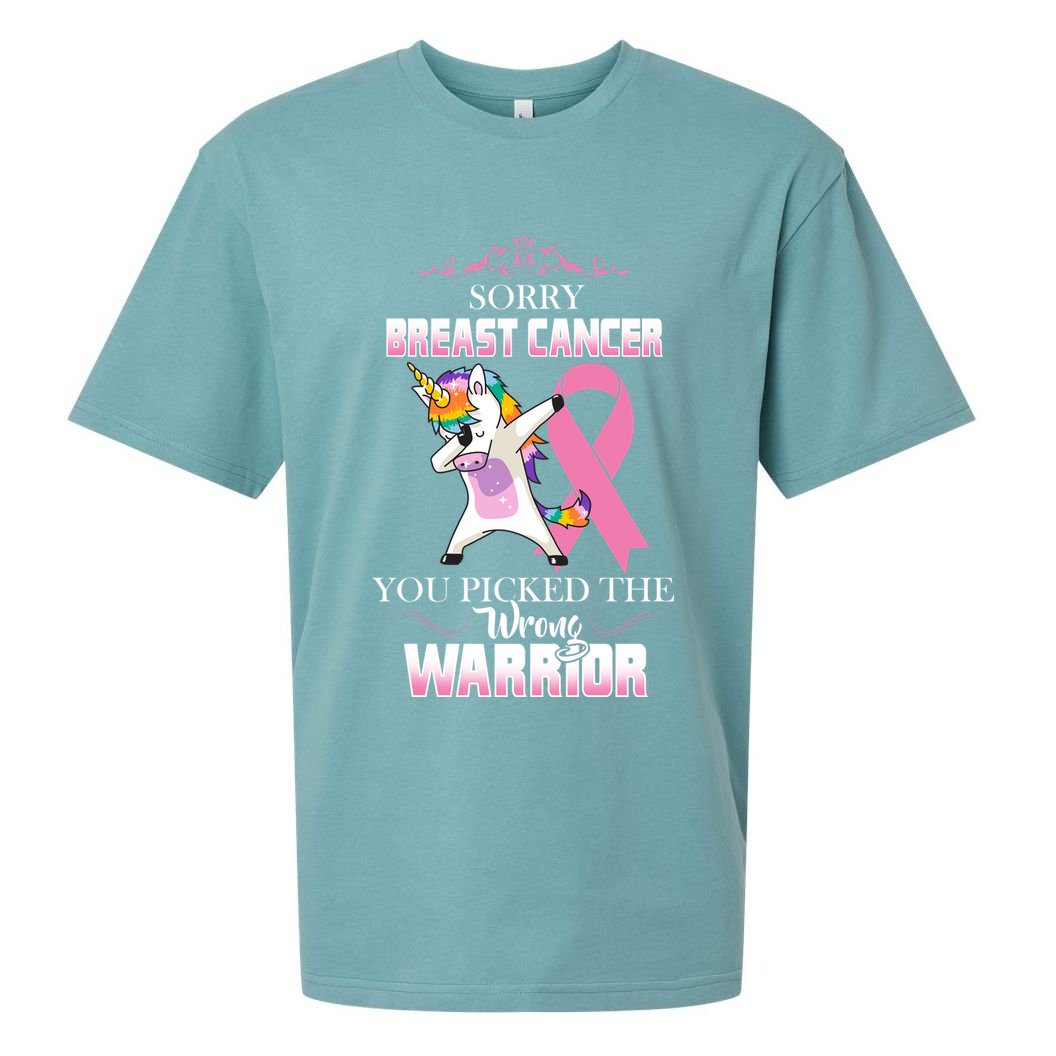 Sorry Breast Cancer You Picked The Wrong Warrior Sueded Cloud Jersey T-Shirt