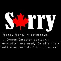 Sorry Definition Canadian Apology Cooling Performance Crew T-Shirt