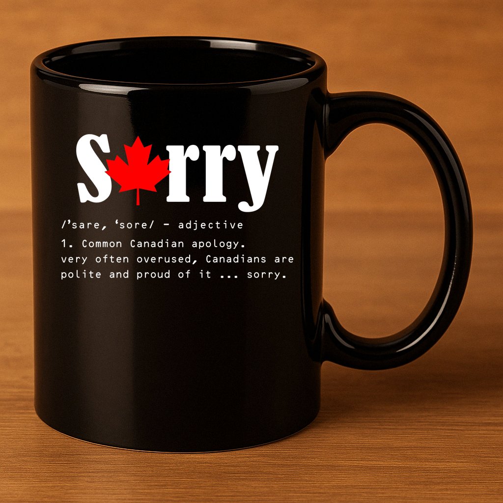Sorry Definition Canadian Apology 11oz C Handle Ceramic Mug