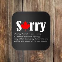 Sorry Definition Canadian Apology Coaster