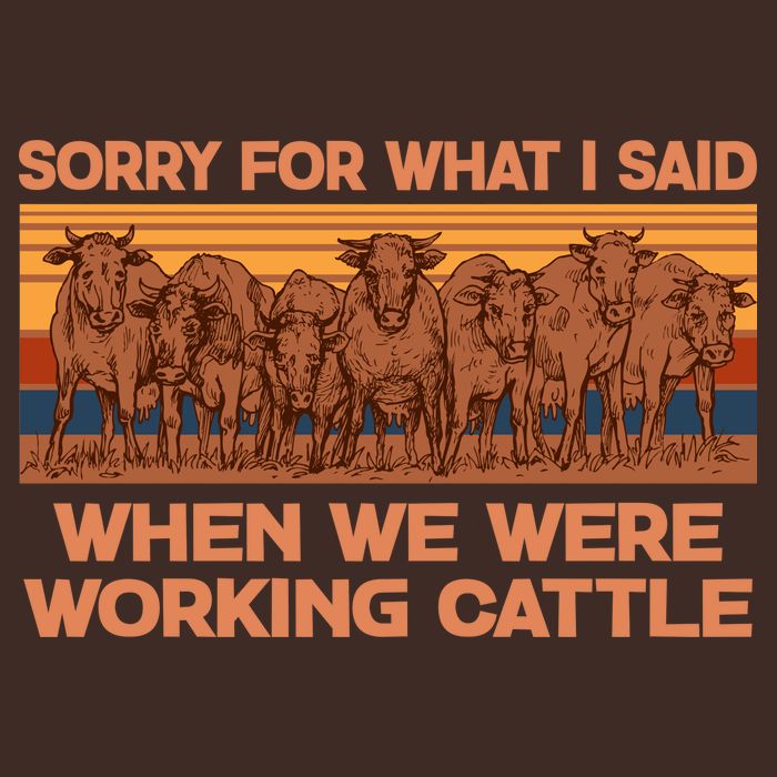 Sorry For What I Said When We Were Working Cattle Short Acrylic Beanie