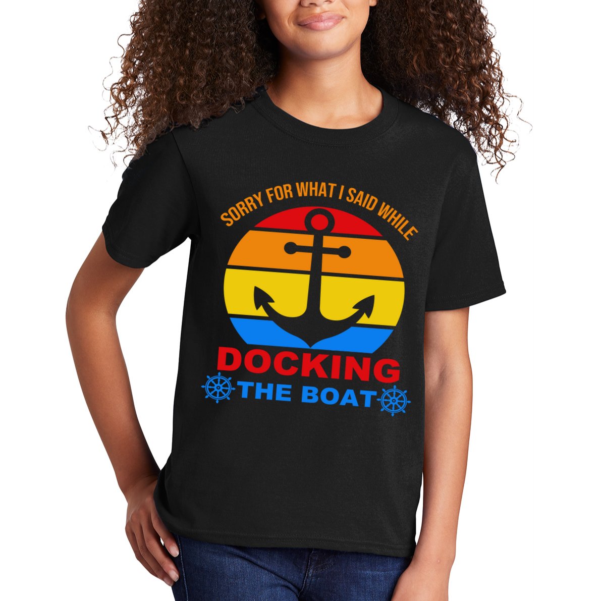 Sorry For What I Said While Docking The Boat Kids T-Shirt