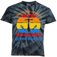 Sorry For What I Said While Docking The Boat Kids Tie-Dye T-Shirt