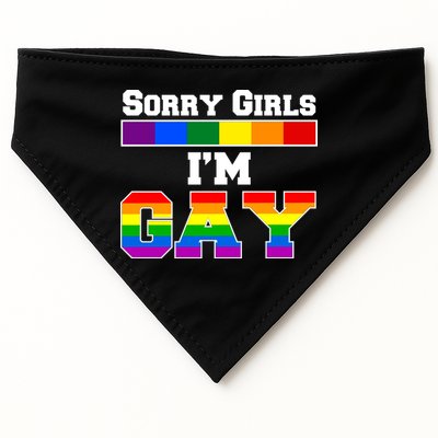 Sorry Girls I'm Gay USA-Made Doggie Bandana