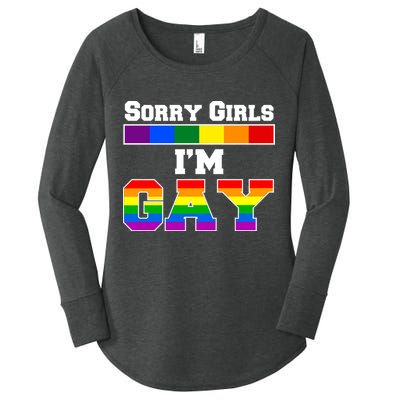 Sorry Girls I'm Gay Women's Perfect Tri Tunic Long Sleeve Shirt