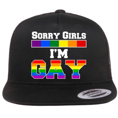 Sorry Girls I'm Gay Flatbill Hat