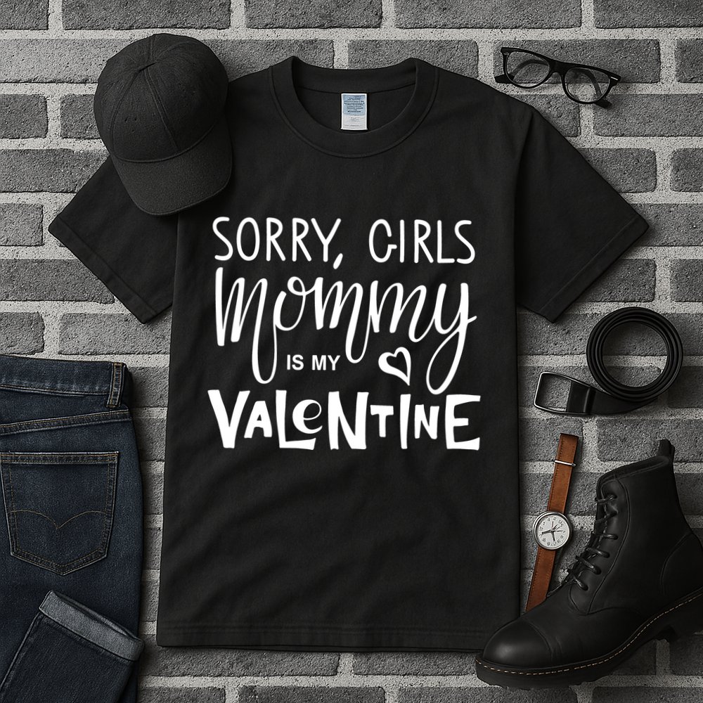 Sorry Girls Mommy Is My Valentine Tall T-Shirt