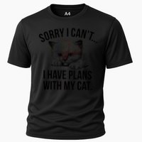 Sorry I Cant I Have Plans With My Cat Funny Performance Shirt