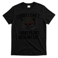 Sorry I Cant I Have Plans With My Cat Funny T-Shirt